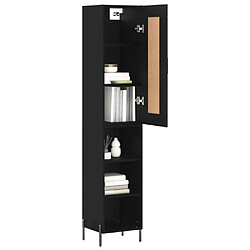 Avis Maison Chic Buffet,Meuble de Rangement,commode pour salon,Cuisine Noir 34,5x34x180 cm Bois d'ingénierie -MN70932