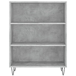 Maison Chic Buffet,Meuble de Rangement,commode pour salon,Cuisine gris béton 69,5x32,5x180 cm bois d'ingénierie -MN20948 pas cher