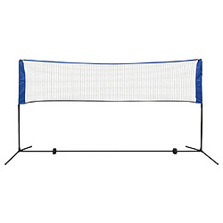 vidaXL Filet de badminton avec volants 300 x 155 cm