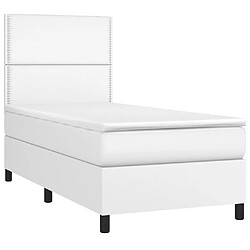 Avis Sommier à lattes et LED,Cadre à lattes de lit avec matelas pour Adulte Blanc 80x200 cm -MN73414