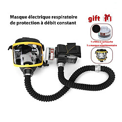 Kit Système Electrique Respiratoire à débit constant + Masque Respiratoire de protection + 1x Filtre à cartouche - Système de respirateur à masque