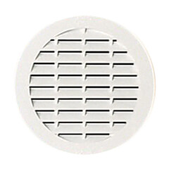 grille d'aération ronde - a visser - pour tube fibreciment - nicoll 1bc135