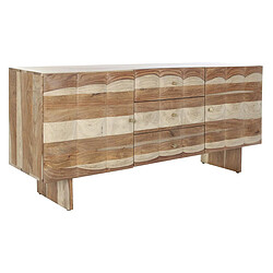 Pegane Buffet Meuble de rangement en bois de Sheesham coloris naturel / marron - Longueur 162 x Hauteur 72 x Profondeur 42 cm