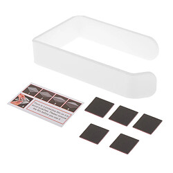 Blanc Porte Papier Toilette Adhésif Acrylique Porte-Rouleau, pour Salle de Bains Cuisine sur Carrelage Mural, facile à Installer sans Forage pas cher