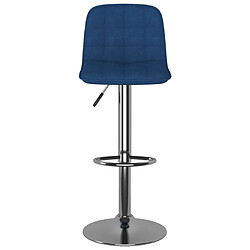 Avis vidaXL Tabourets de bar lot de 2 bleu tissu