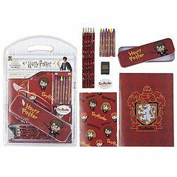 Ensemble de Papeterie Harry Potter 16 Pièces Rouge