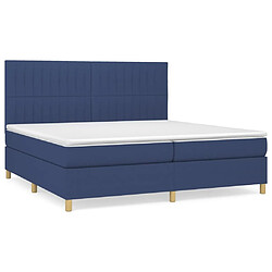 Maison Chic Lit Adulte - Lit simple Lit à sommier tapissier avec matelas moelleux - Meuble de Chambre - Bleu 200x200 cm Tissu -MN58141