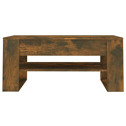 Avis Maison Chic Table basse,Table Console Table d'appoint, Table pour salon Chêne fumé 102x55x45 cm Bois d'ingénierie -MN41216