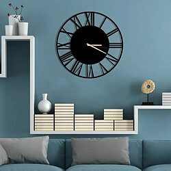 DEKORY Milan Horloge Murale en Métal 50cm