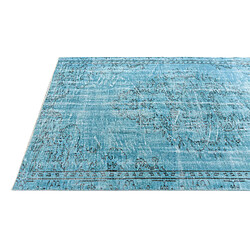 Acheter Vidal Tapis de laine 267x145 Bleu Ultra Vintage