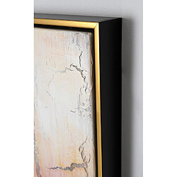 Avis Pegane Ensemble de 2 tableaux peinture à l'huile sur toile,peinte à la main avec cadre noir - Longueur 120 x Profondeur 5 x Hauteur 60 cm