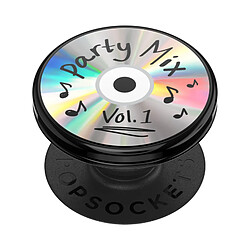 Avizar Popsockets PopGrip Design Party Mix pour Smartphone, Bague et Support Universel Noir