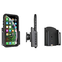 Ariane Brodit 711083 Holder Passif avec Base pivotante pour Apple iPhone XS Max avec étui, Noir