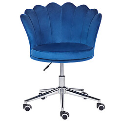 Beliani Chaise de bureau Bleu MONTICELLO pas cher