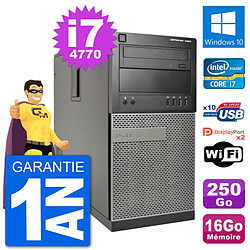 PC Tour Dell 7020 Intel Core i7-4770 RAM 16Go Disque Dur 250Go Windows 10 Wifi · Occasion 