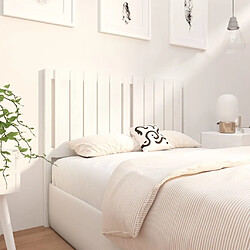 Avis Maison Chic Tête de lit scandinave pour lit adulte,Meuble de chambre Blanc 125,5x4x100 cm Bois massif de pin -MN89718