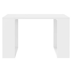 Table basse 65x65x40 cm Blanc ML-Design