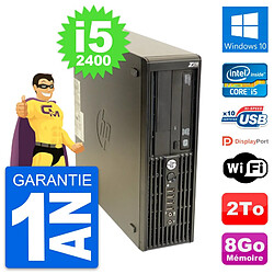 PC HP WorkStation Z210 SFF Core i5-2400 RAM 8Go Disque 2To Windows 10 Wifi · Occasion 