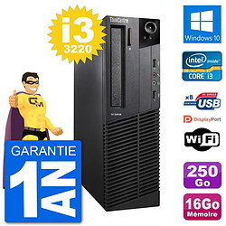 PC Lenovo M92p SFF Intel i3-3220 RAM 16Go Disque Dur 250Go Windows 10 Wifi · Occasion 