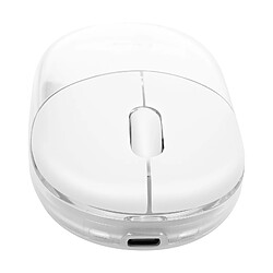 LinQ Souris Sans fil Optique Bluetooth ou WiFi 2.4 GHz LED RGB Dongle USB Blanc