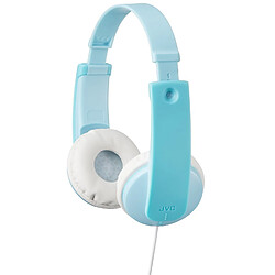 JVC Casque enfant Tinyphones - ergonomie adaptée - limiteur de volume à 85dB max - stickers inclus - jcable unilatéral - vert menthe