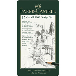 FABER-CASTELL Crayon CASTELL 9000 Design, étui de 12 () 