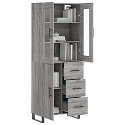 Avis Maison Chic Buffet,Meuble de Rangement,commode pour salon,Cuisine Sonoma gris 69,5x34x180 cm Bois d'ingénierie -MN17557