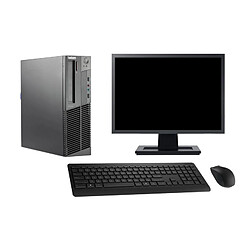 PC Lenovo M92p SFF Ecran 19" Intel i7-3770 RAM 16Go Disque 1To Windows 10 Wifi - Occasion