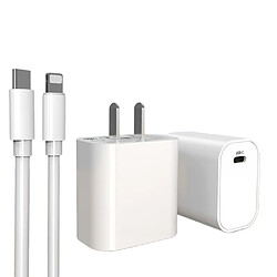 General Apple Charger 14 13 Fast, 20W PD USB C Adaptateur de chargeur mural avec câble de type C vers Lightning de 5 pieds compatible avec iPhone 14/13 Pro/13/12/12 Mini/12 Pro Max/11 Pro Max(5 pieds)