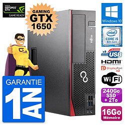 PC Fujitsu D556 DT Gaming GTX 1650 i5-6500 RAM 16Go 240Go SSD + 2To W10 · Occasion 