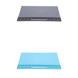 Tapis de réparation de silicone Plate-forme De Maintenance De Coussin Isolation Natte De Réparation De Téléphone Portable Bleu Et Gris