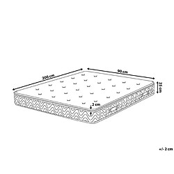 Avis Beliani Matelas à ressorts ensachés équilibré 90 x 200 cm LUXUS