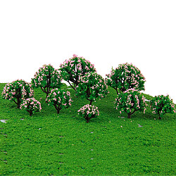 Avis Modèle Arbre,Railroad Scenery,Les arbres du modèle avec fleur rose