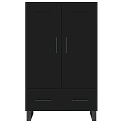 Acheter vidaXL Buffet haut noir 69,5x31x115 cm bois d'ingénierie