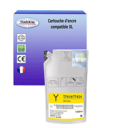 T3Azur Epson T7414 Jaune -Compatible Cartouche compatible avec Epson SureColor SC-F9200 (nK), SC-F9270 remplace Epson T7414- Jaune- 1 000ml