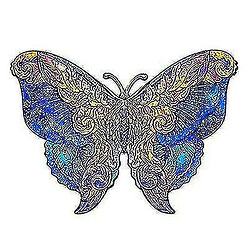 Universal Butterfly Wooden Jigsaw Puzz Puzz Piece pour les enfants et les adultes A4 