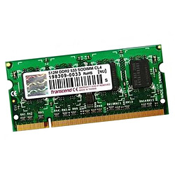 512Mo RAM Transcend JM533QSJ-512M SODIMM PC2-4200S 200-Pin 533MHz 2Rx8 CL4 · Occasion 