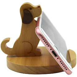 Support de téléphone portable pour chien mignon, support de bureau en bois pour smartphone pour IPhone Xs/ Max/XR/X/8/7 Plus/Google Pixel/Samsung Galaxy Note