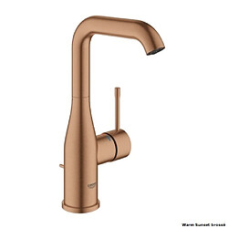 GROHE - Mitigeur monocommande lavabo Essence taille L, cool sunrise - finition doré mat pas cher