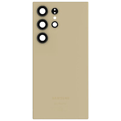 Samsung Vitre arrière Original pour Samsung Galaxy S24 Ultra Beige 