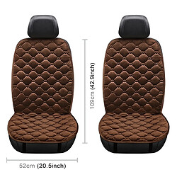 Wewoo Couverture chauffante de coussin de siège de voiture 24V de avant chauffée en hiversiège double café