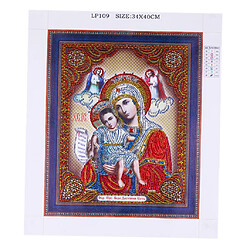 Avis 5D DIY Diamant Peinture Spéciale En Forme Perceuse Mosaïque Religion AC235