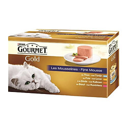 KITCHENCOOK GOURMET Pâtée pour chat Les Mousselines - 4 x 85 g