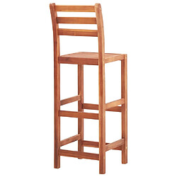 Acheter vidaXL Chaises de bar lot de 4 bois d'acacia solide