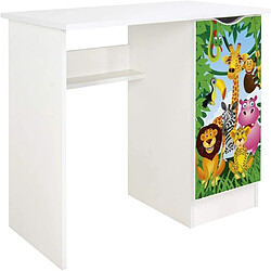 Leomark Bureau blanc avec étagère ROMA - Animaux