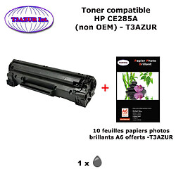 CE285A - Toner compatible HP LaserJet P1102 ,P1102W +10 papiers photos A6 brillantes -T3AZUR 