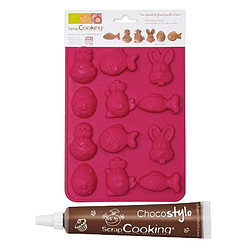 Scrapcooking Moule Chocolats de Pâques + 1 Stylo chocolat