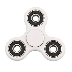 Shopinnov Hand spinner fidget spinner modele blanc 