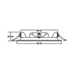 Acheter BRAYTRON Dalle LED ronde extra plate 12W 6500K Ø170mm IP40