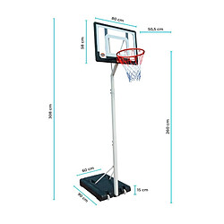 Avis Bumber Panier de Basket sur Pied Mobile "Charlotte" Hauteur Réglable de 2,1m a 2,6m